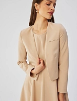 Dámské sako S368 béžové - Stylove
