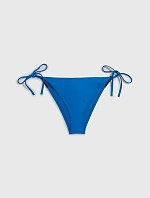Dámské plavkové kalhotky BIKINI na zavazování KW0KW01982 C4X modrá - Calvin Klein