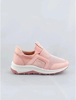 Růžové dámské boty slip-on (C1003)