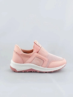 Růžové dámské boty slip-on (C1003)