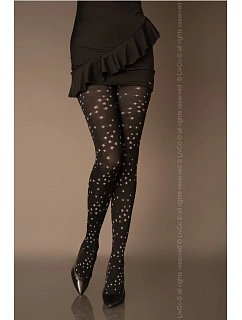 Punčocháče s květinovým vzorem model 140510 Livia Corsetti Fashion