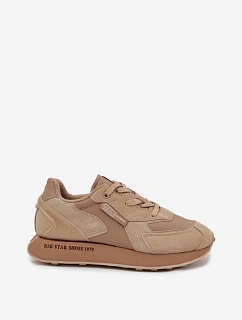 Kožené Sneakersy Pánské Big Star OO174298 Hi-Poly System Béžové