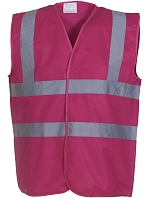 Yoko HVW 100 Hi-Vis bezpečnostní vesta 79.W100 raspberry Yoko HVW 100 Hi-Vis bezpečnostní vesta 79.W100 raspberry