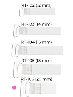 Julimex RT 106 silikonové ramenní popruhy s kovovou sponou 20 mm