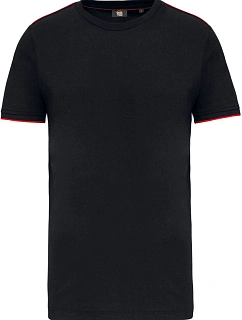WK WK 3020 Pánské pracovní tričko "Day-to-Day" 20.3020 black/red