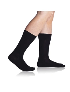 Bambusové klasické pánské ponožky BAMBUS* COMFORT SOCKS - BELLINDA - černá