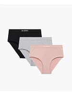 Dámské kalhotky 3PACK Maxi Sport 3CLP-009 Černá/šedá/pudr růžová - Atlantic Dámské kalhotky 3PACK Maxi Sport 3CLP-009 Černá/šedá/pudr růžová - Atlantic