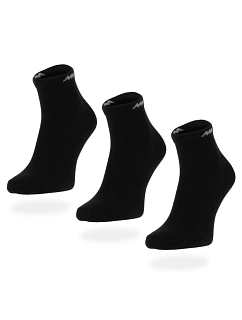 Pánské kotníkové ponožky Monotox Basics Black, sada 3 párů (MX20005)