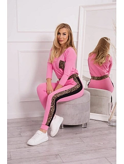 Leopardí sada světle růžová
