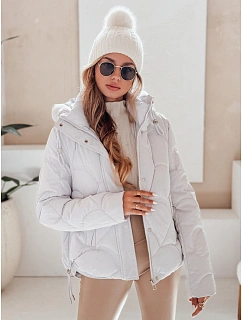 Dámská zimní bunda TY5042 sv. šedá - FashionStreet