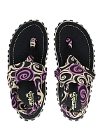 Gumbies – dámské žabky typu slingback – BLACK SWIRLS Gumbies – dámské žabky typu slingback – BLACK SWIRLS