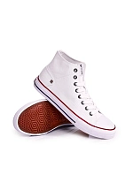 Pánské klasické vysoké tenisky BIG STAR DD174251 Bílé Pánské klasické vysoké tenisky BIG STAR DD174251 Bílé