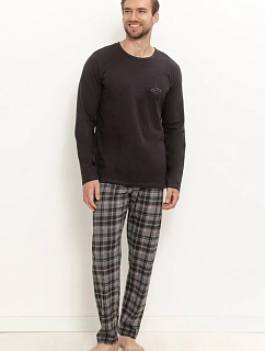 3663 Pánské dlouhé pyžamo LAURENT S–2XL