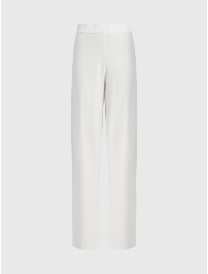 Dámské kalhoty 000QS7058E 101 ecru - Calvin Klein