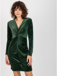 Dámské šaty RP SK 8157.06X tmavě zelená - Rue Paris