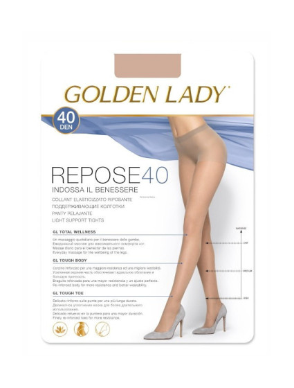 Dámské punčochové kalhoty Golden Lady Repose  6-2XL 40 den