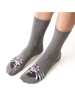 Kvalitní ponožky Mýval 099  šedé