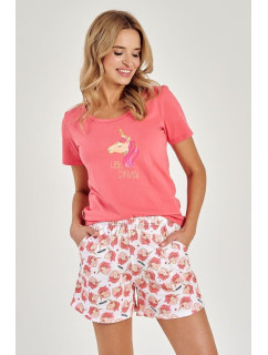 Letní pyžamo Mila s jednorožcem růžové
