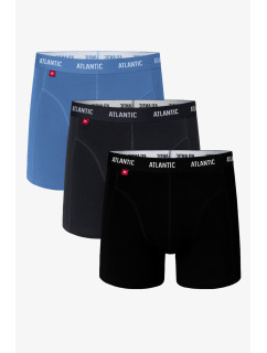 Pánské boxerky 3MH-047 modrá-grafit-černá - Atlantic