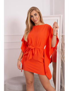 Oversize netopýří šaty oranžová