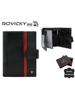 Pánské peněženky Pánská kožená peněženka N575L RVTP 3081 B černá