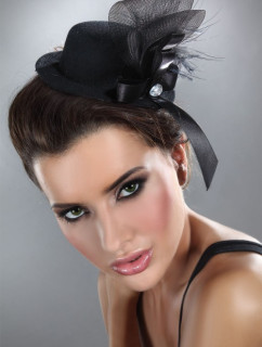 LivCo Corsetti Fashion Mini Top Hat Model 4 Black