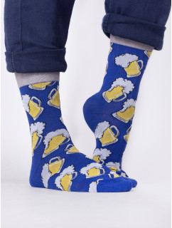 Yoclub Bavlněné ponožky Vzory Barvy SKA-0054F-H900 Modrá