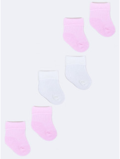 Yoclub Dívčí ponožky 3Pack SKA-0009U-0000-003 Multicolour