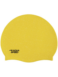 AQUA SPEED Plavecká čepice Reco Yellow Pattern 18