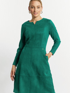 Monnari Mini šaty Šaty z imitace semiše Bottle Green