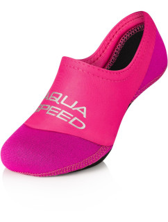 AQUA SPEED Ponožky na plavání Neo Pink Pattern 33