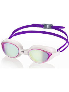 Plavecké brýle AQUA SPEED Vortex Mirror White/Violet Pattern 59