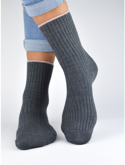 NOVITI Ponožky SB029-W-03 Graphite Melange