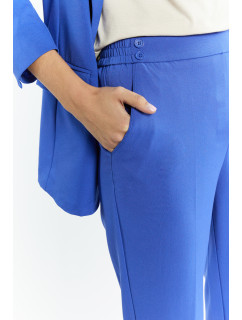 Monnari Elegantní kalhoty Dámské kalhoty s gumou Modrá barva