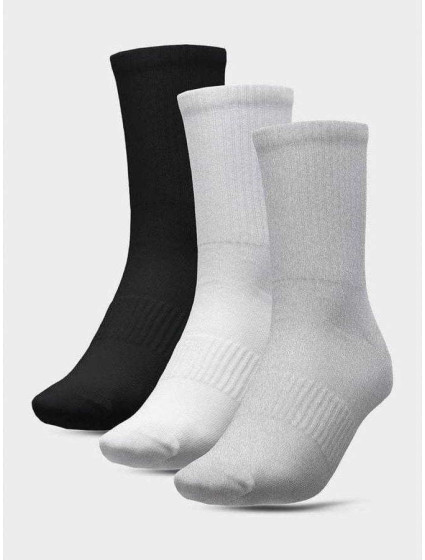 Pánské ponožky 4F H4L22-SOM303 šedé_bílé_černé