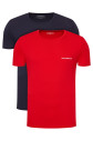 Pánské tričko 2pcs 111267 1P717 76035 černá/červená - Emporio Armani