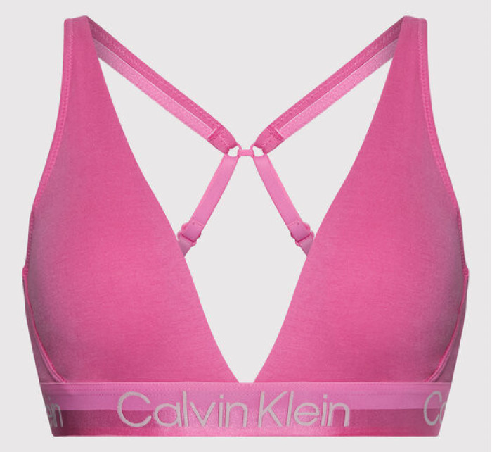Dámská sportovní podprsenka QF6683E - TO3 - Hollywood růžová - Calvin Klein