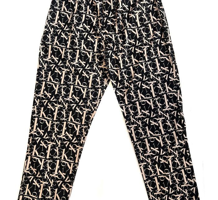 Pánské  kalhoty na spaní NM1869E 1BF černo-béžové - Calvin Klein