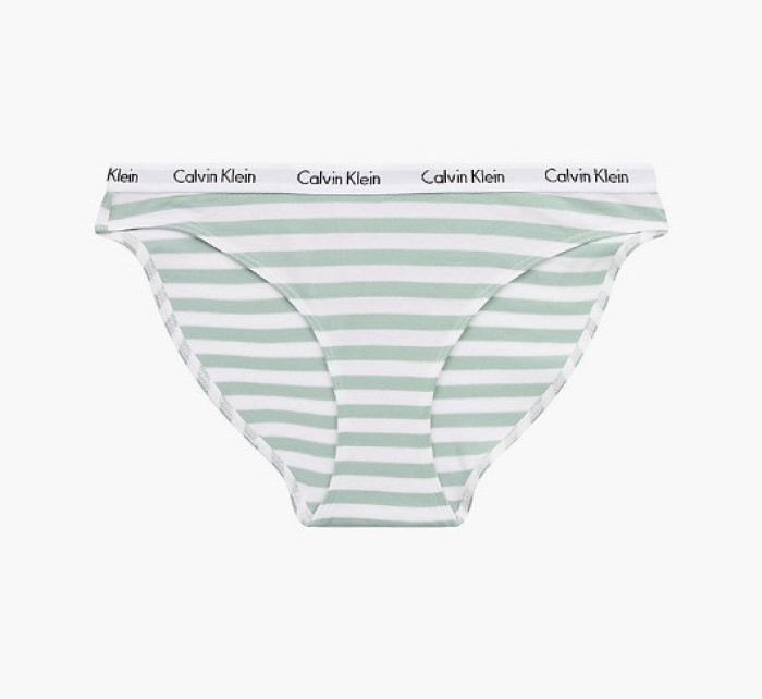 Dámské kalhotky D1618E 5XD bílá/zelená - Calvin Klein