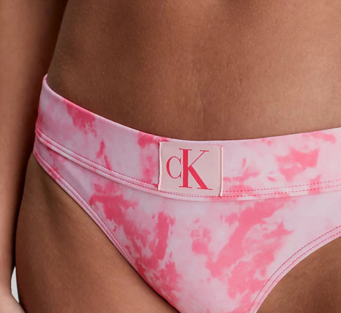Dámské plavkové kalhotky KW0KW02124 0JV růžová - Calvin Klein