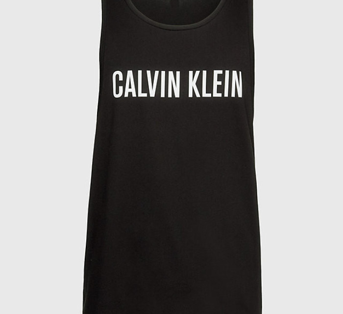 Pánské plážové tílko KM0KM00837 BEH černá - Calvin Klein