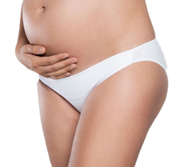 Dámské těhotenské kalhotky Lux mini bílé - Italian Fashion