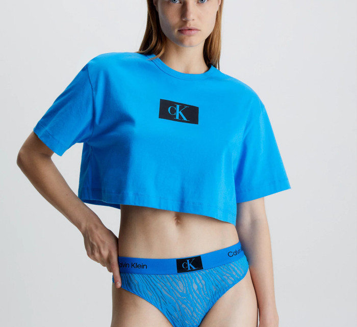 Dámský top QS6946E CC4 modré - Calvin Klein