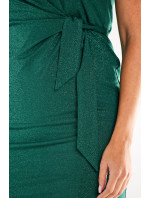 Dámské šaty A554 Tmavě zelená - Awama