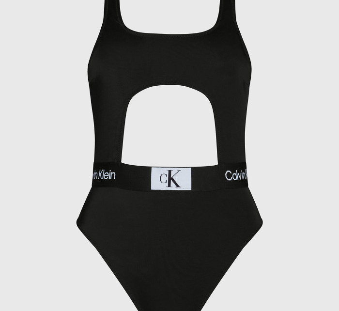 Dámské jednodílné plavky KW0KW02357 BEH černé - Calvin Klein