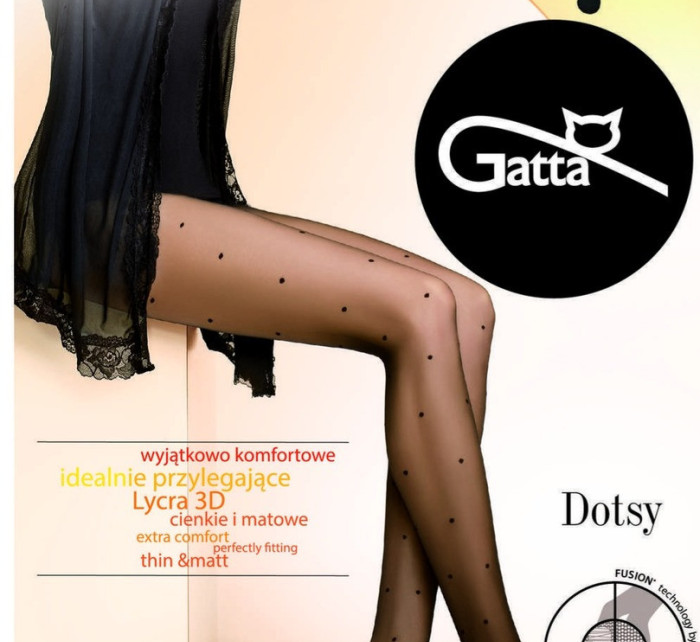 Dámské vzorované punčochové kalhoty DOTSY - 03
