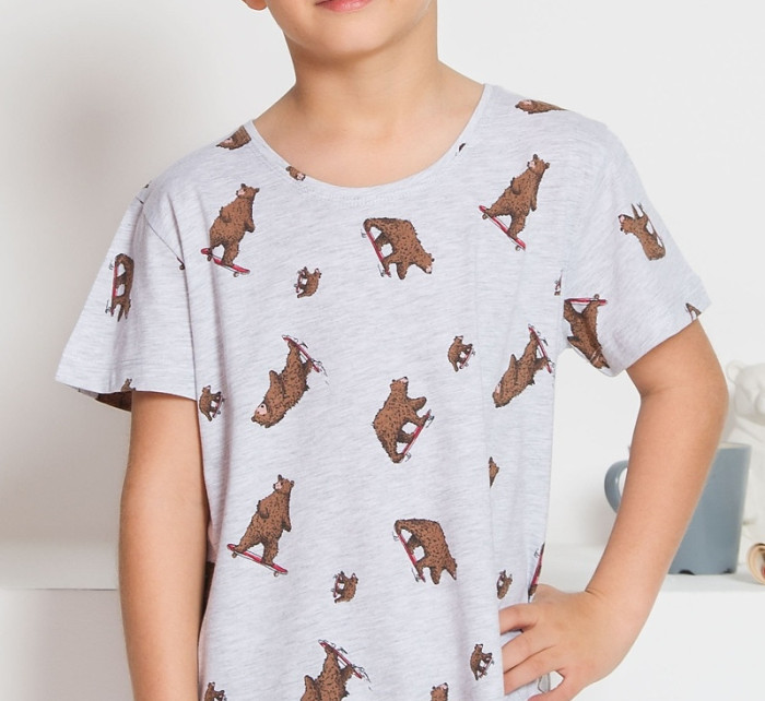 Dětská noční košile s krátkým rukávem Medvědi