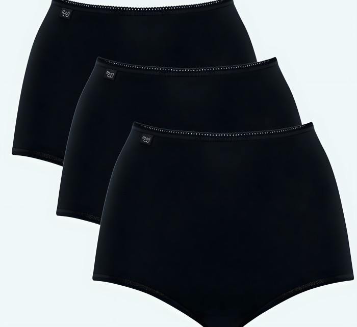 Dámské kalhoty Sloggi 24/7 Cotton Maxi C3P černé
