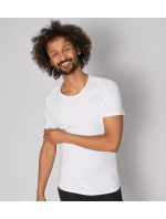 Pánské tričko GO Shirt O-Neck Slim Fit - WHITE - bílá 0003 - SLOGGI