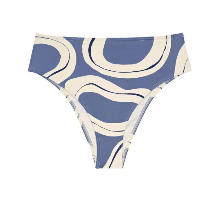 Dámské plavkové kalhotky Summer Allure Highwaist brief - BLUE - modrobílé 0032 - TRIUMPH